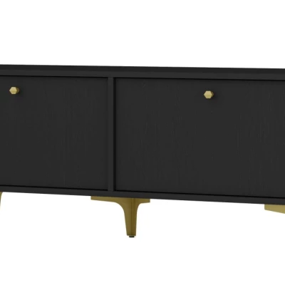 TV-Ständer IROS 1 - Graphitschwarz / Gold