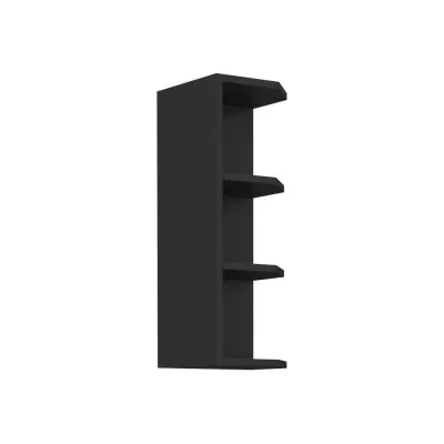 Eckoberschrank TOVA - Breite 30 cm, schwarz