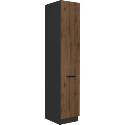 TOVA Küchenschrank – Breite 40 cm, Okapi-Nussbaum / Schwarz