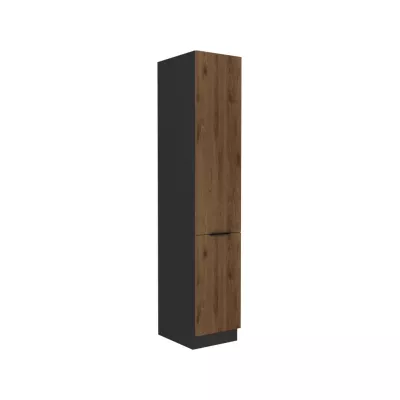 TOVA Küchenschrank – Breite 40 cm, Okapi-Nussbaum / Schwarz