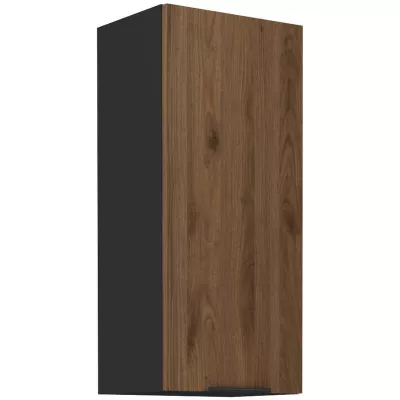 Hängehochschrank TOVA - Breite 30 cm, Okapi-Nussbaum/Schwarz