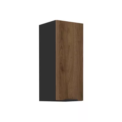 Küchenoberschrank TOVA - Breite 30 cm, Okapi-Nussbaum/Schwarz