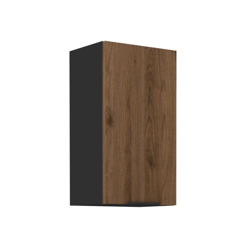 Küchenoberschrank TOVA - Breite 40 cm, Okapi-Nussbaum/Schwarz