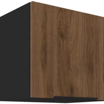 TOVA Dunstabzugshaubenschrank – Breite 40 cm, Okapi-Nussbaum/Schwarz