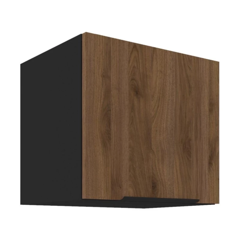 TOVA Dunstabzugshaubenschrank – Breite 40 cm, Okapi-Nussbaum/Schwarz