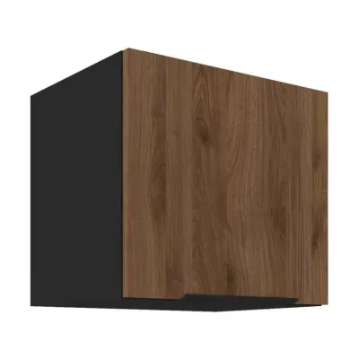 TOVA Dunstabzugshaubenschrank – Breite 40 cm, Okapi-Nussbaum/Schwarz