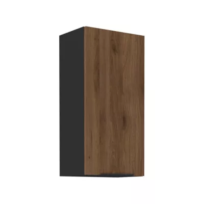Hängehochschrank TOVA - Breite 45 cm, Okapi-Nussbaum/Schwarz