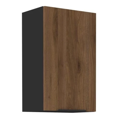 Küchenoberschrank TOVA - Breite 45 cm, Okapi-Nussbaum/Schwarz