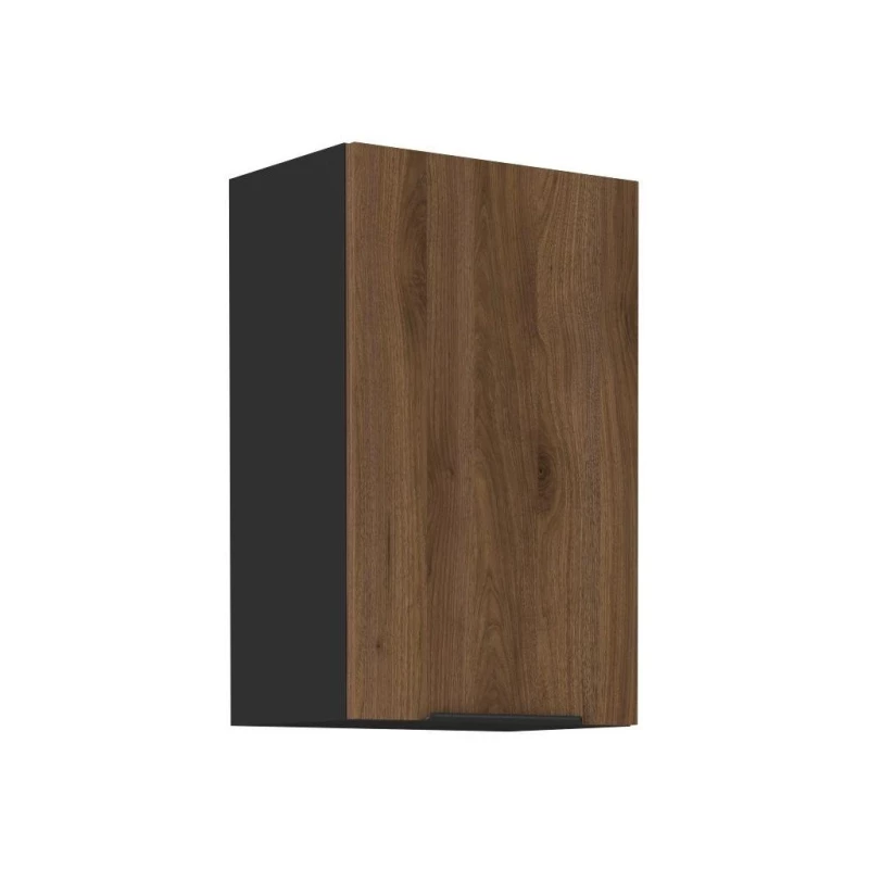 Küchenoberschrank TOVA - Breite 45 cm, Okapi-Nussbaum/Schwarz