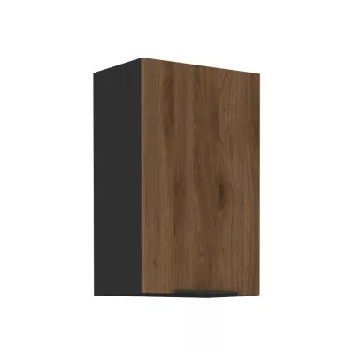 Küchenoberschrank TOVA - Breite 45 cm, Okapi-Nussbaum/Schwarz