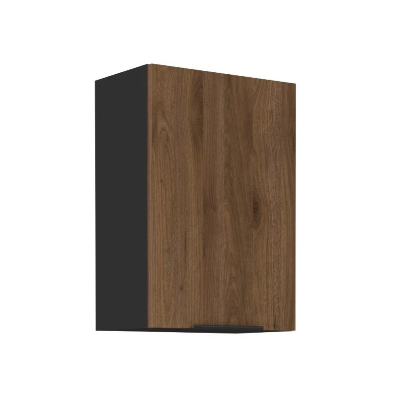 Küchenoberschrank TOVA - Breite 50 cm, Okapi-Nussbaum/Schwarz