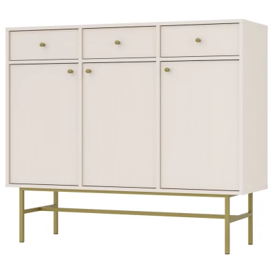 IROS 3 kombinierte Kommode mit Schubladen und Türen - Beige / Gold