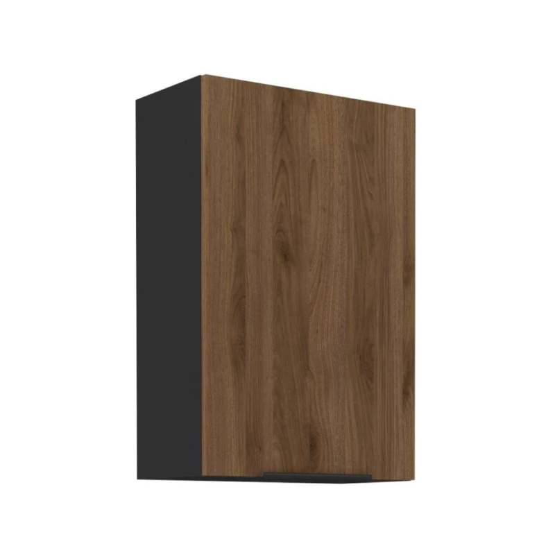 Hängehochschrank TOVA - Breite 60 cm, Okapi-Nussbaum/Schwarz