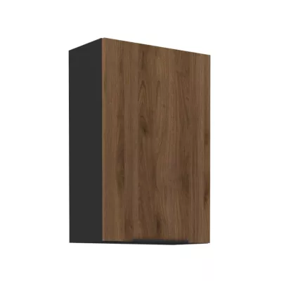 Hängehochschrank TOVA - Breite 60 cm, Okapi-Nussbaum/Schwarz
