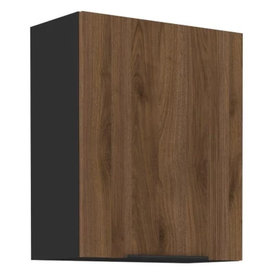 Küchenoberschrank TOVA - Breite 60 cm, Okapi-Nussbaum/Schwarz