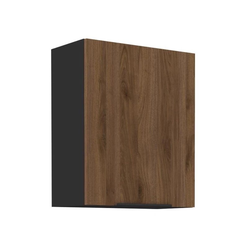 Küchenoberschrank TOVA - Breite 60 cm, Okapi-Nussbaum/Schwarz