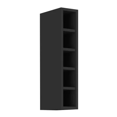 Offener Oberschrank SAJU - Breite 15 cm, schwarz