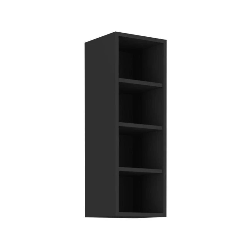 Offener Hochschrank SAJU - Breite 30 cm, schwarz