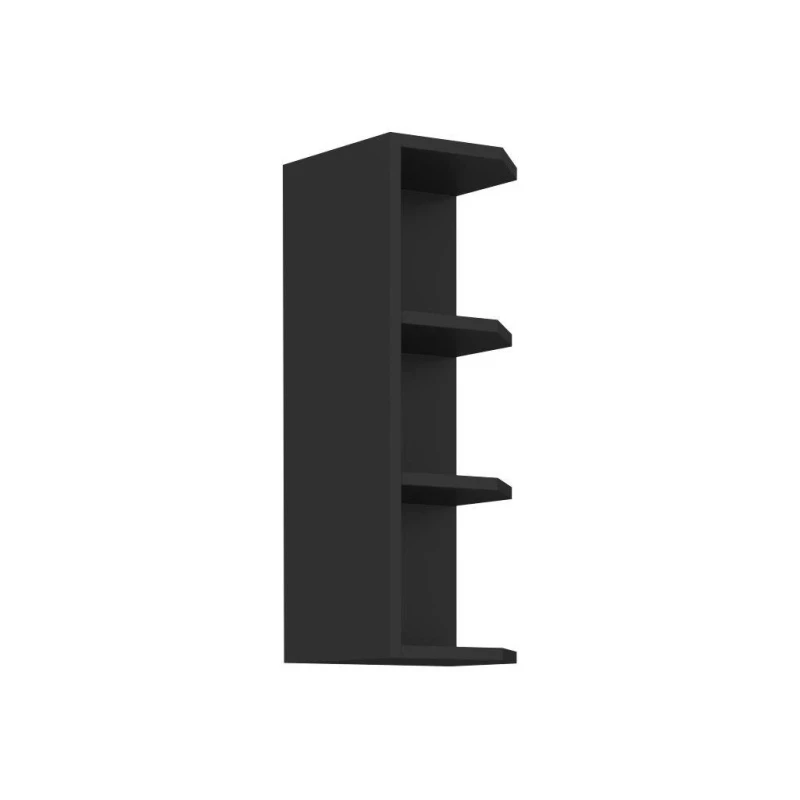 Eckoberschrank SAJU - Breite 30 cm, schwarz
