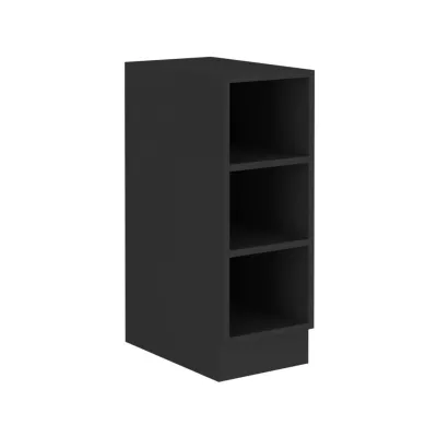 Unterer offener Schrank SAJU - Breite 30 cm, schwarz