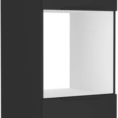 Küchenschrank für Einbaubackofen SAJU – Breite 60 cm, schwarz