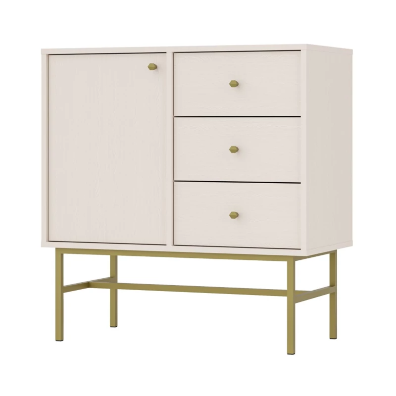 Kommode IROS 3 - beige / gold