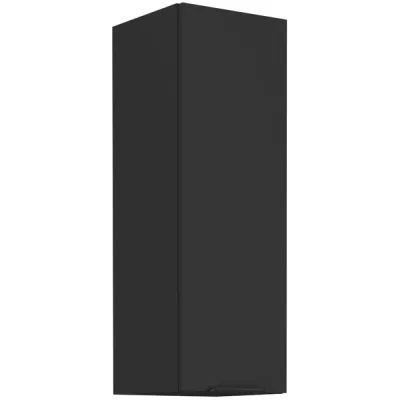 Hoher Hängeschrank SAJU - Breite 30 cm, schwarz