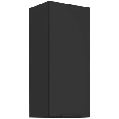 Hoher Hängeschrank SAJU - Breite 40 cm, schwarz