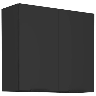 Küchenoberschrank SAJU - Breite 80 cm, schwarz