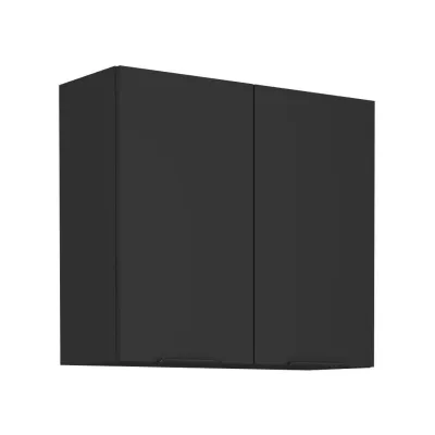 Küchenoberschrank SAJU - Breite 80 cm, schwarz