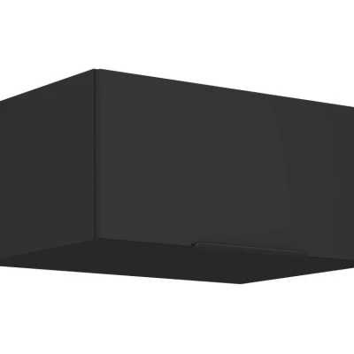 Tiefer Dunstabzugshaubenschrank SAJU - Breite 80 cm, schwarz
