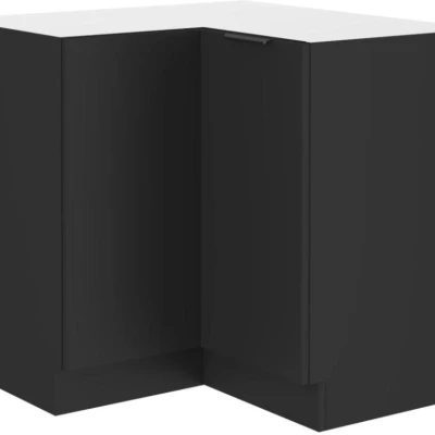 Eckunterschrank SAJU - Breite 90x90 cm, schwarz