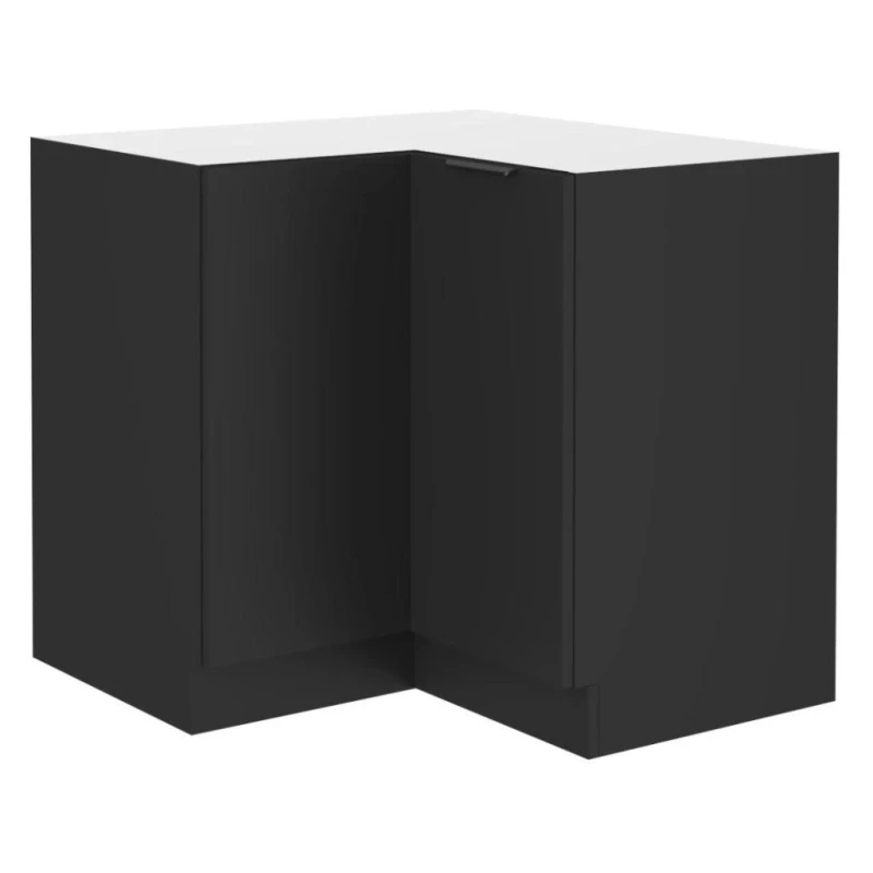 Eckunterschrank SAJU - Breite 90x90 cm, schwarz