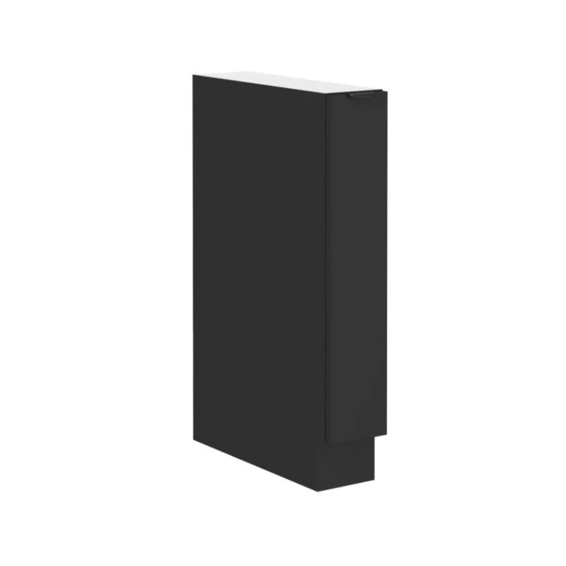 Auszugschrank SAJU - Breite 15 cm, schwarz