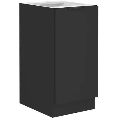 Unterer Eintürschrank SAJU - Breite 40 cm, schwarz