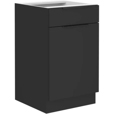 Unterschrank mit Schublade SAJU - Breite 50 cm, schwarz