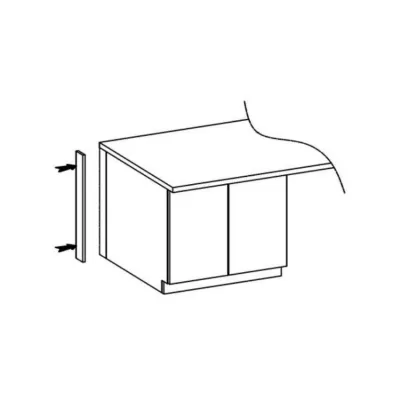 Küchenseitensockel UNIT - 55x82 cm, Lancelot-Eiche