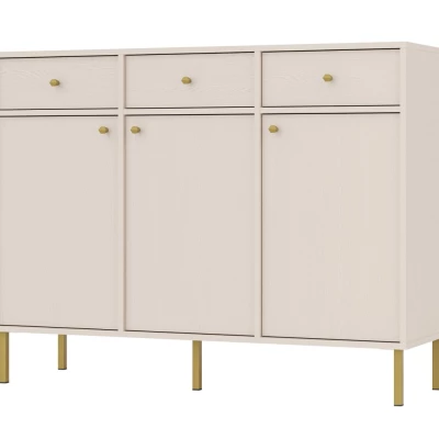 IROS 2 kombinierte Kommode mit Schubladen und Türen - Beige / Gold