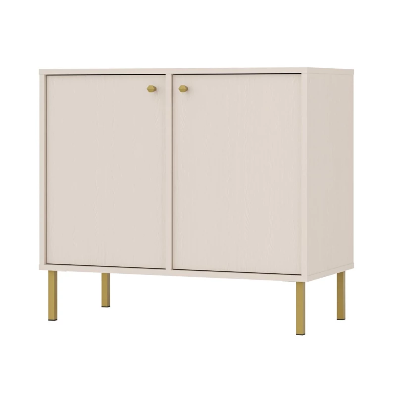 Schmale Kommode IROS 2 - beige/gold