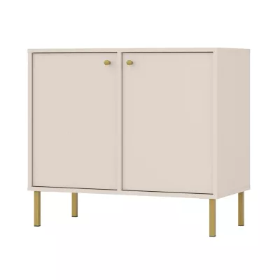 Schmale Kommode IROS 2 - beige/gold