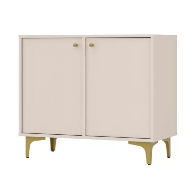 Schmale Kommode IROS 1 - beige/gold