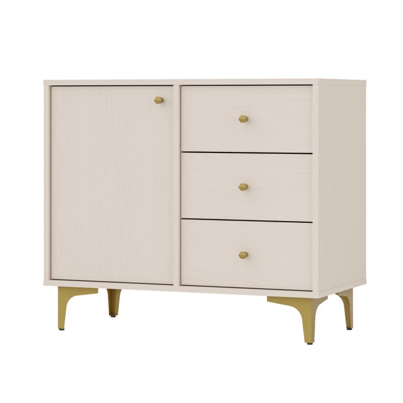 Kommode IROS 1 - beige / gold