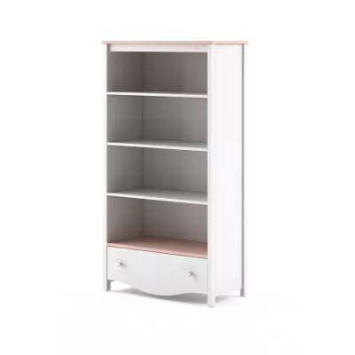 Kinderzimmerregal MISE - weiß/rosa