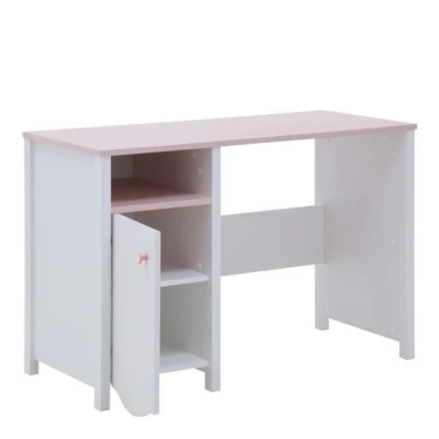Kinderschreibtisch MISE - weiß/rosa