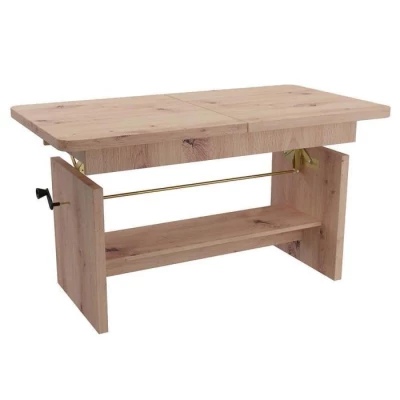 Ausziehbarer Couchtisch VELYR – Artisan-Eiche