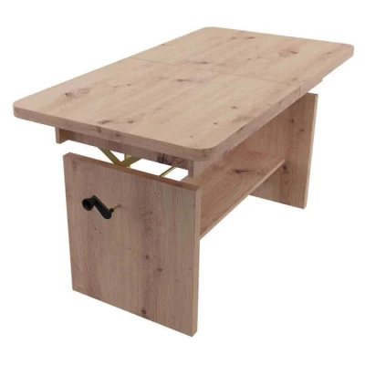 Ausziehbarer Couchtisch VELYR – Artisan-Eiche