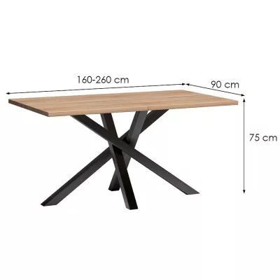 Ausziehbarer Esstisch AIMY - Artisan Eiche