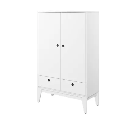 Niedriger Kleiderschrank 92 cm ITASCA - weiß