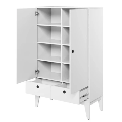 Niedriger Kleiderschrank 92 cm ITASCA - weiß