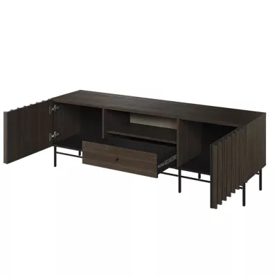 TV-Ständer MEXIA - Portlandesche / Schwarz